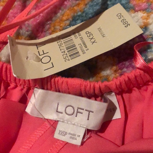 Ann Taylor Loft 00P Ruffled Halter Dress - Picture 3 of 5